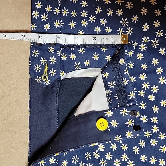 Daisy Floral Print Richmond Ankle Trouser Chino Pants Size 10 EUC - Picture 5 of 8